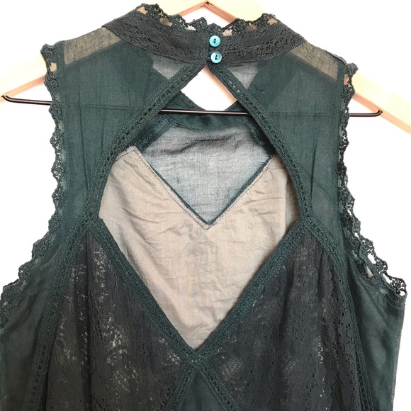 COPY - Free People Angel Lace Dress Jade - Picture 4 of 12